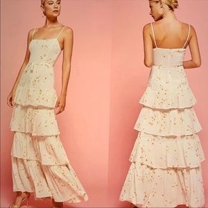 NWT Reformation Foxglove Tiered Dress - Size 4 | Color Opium